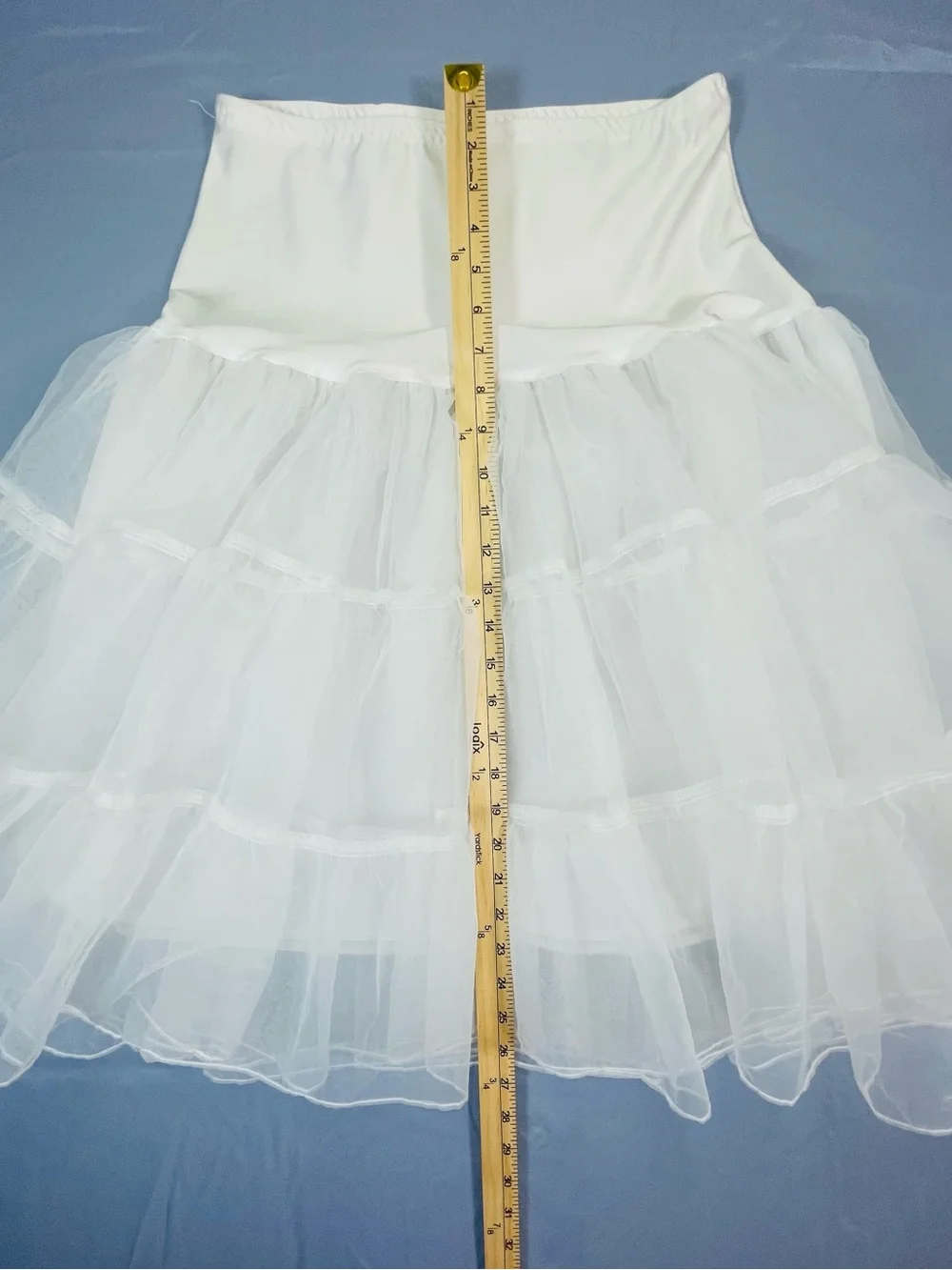 White Tiered Tulle Skirt - Classic Women's Petticoat size L